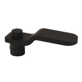 Convergent Metal Knurled Lever Handle