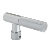 Convergent Metal Knurled Lever Handle