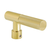 Convergent Metal Knurled Lever Handle