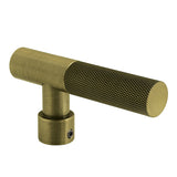 Convergent Metal Knurled Lever Handle