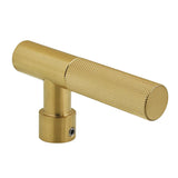 Convergent Metal Knurled Lever Handle