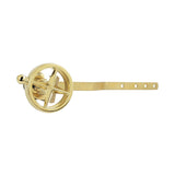 Levante Front Mount Toilet Tank Lever with Knurled Handle
