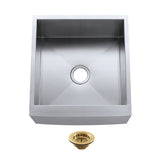 Denver Stainless Steel Farmhouse Single Bowl Sink with Strainer