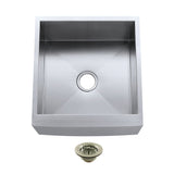 Denver Stainless Steel Farmhouse Single Bowl Sink with Strainer