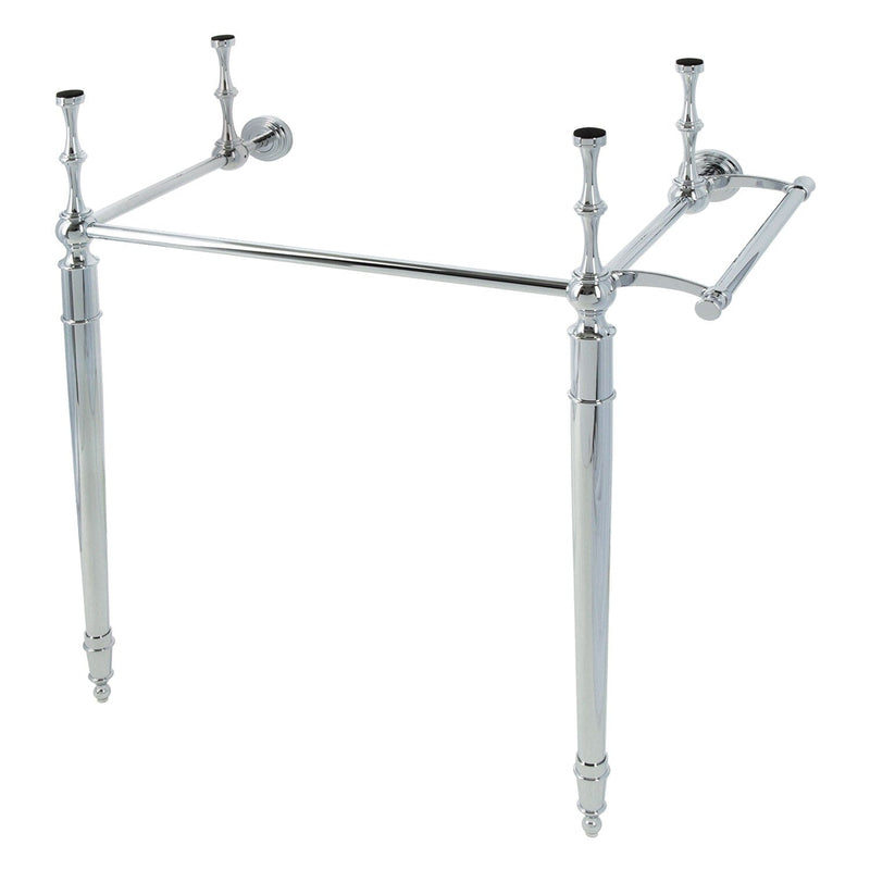 Edwardian Brass Console Sink Legs with Towel Bar