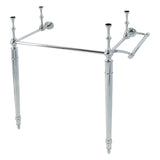 Edwardian Brass Console Sink Legs with Towel Bar