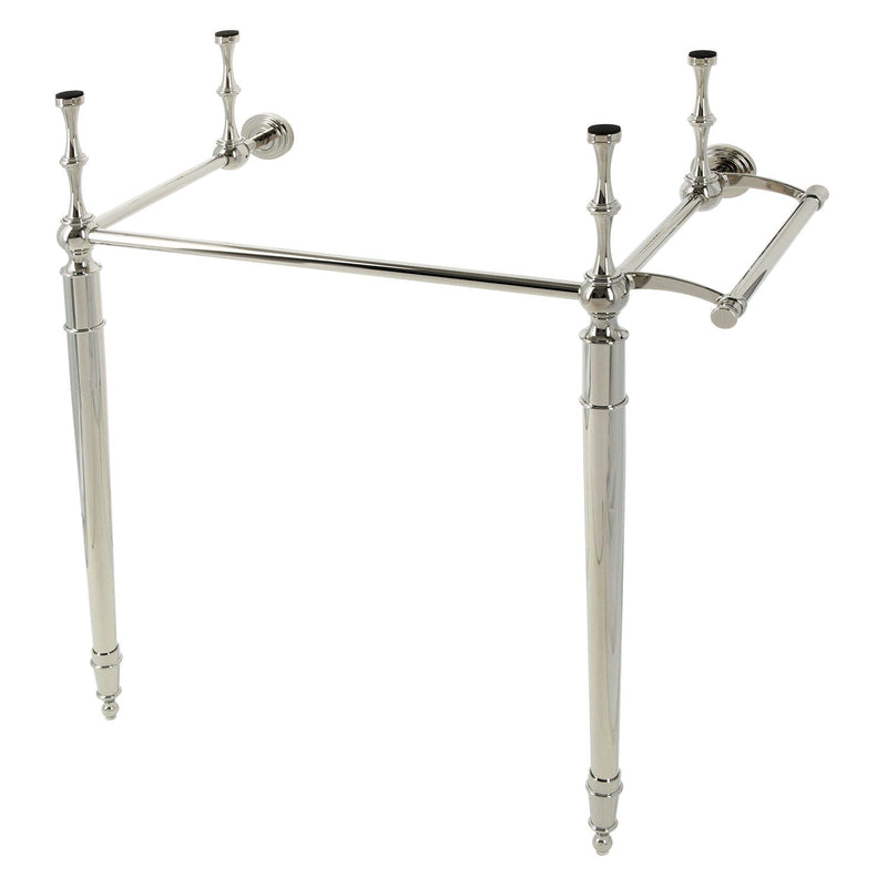 Edwardian Brass Console Sink Legs with Towel Bar