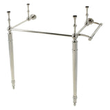 Edwardian Brass Console Sink Legs with Towel Bar