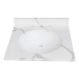 Norbiton 25-Inch Solid Surface Vanity Top (8