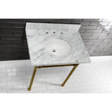 Templeton 30-Inch Carrara Marble Vanity Sink Top (8" Faucet Drillings)