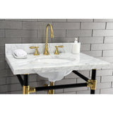 Templeton 30-Inch Carrara Marble Vanity Sink Top (8" Faucet Drillings)