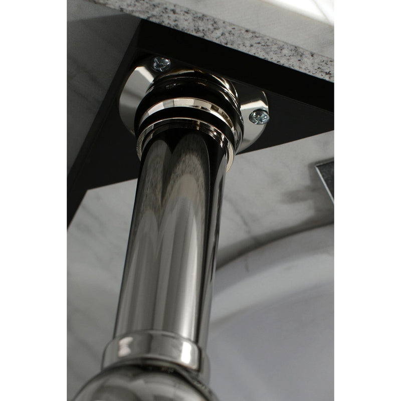 Templeton 30-Inch Carrara Marble Vanity Top with Brass Legs (8-Inch, 3-Hole)