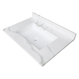 Montesquieu 31-Inch Solid Surface Vanity Top (8