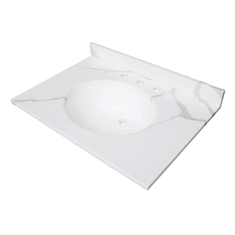 Norbiton 31-Inch Solid Surface Vanity Top (8" Faucet Drillings)