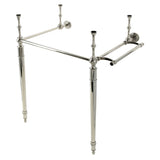 Edwardian Brass Console Sink Legs with Towel Bar