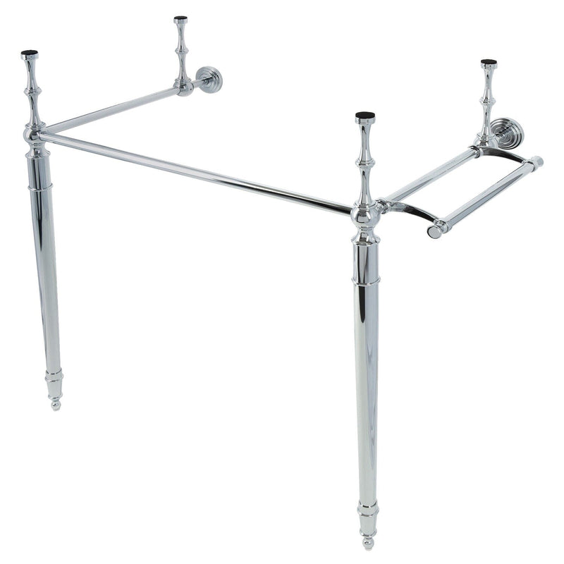 Edwardian Brass Console Sink Legs with Towel Bar