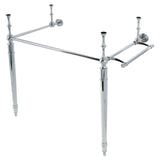 Edwardian Brass Console Sink Legs with Towel Bar