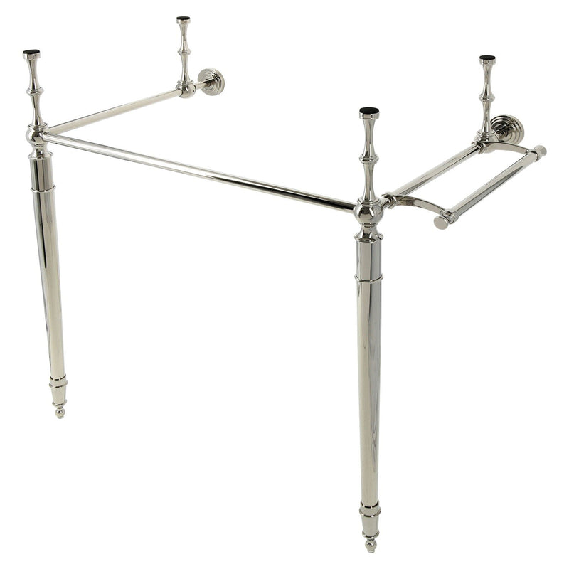Edwardian Brass Console Sink Legs with Towel Bar