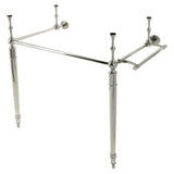 Edwardian Brass Console Sink Legs with Towel Bar