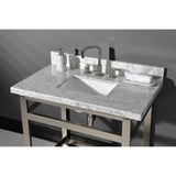 Templeton 36-Inch Carrara Marble Vanity Sink Top (8