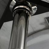 Templeton 36-Inch Carrara Marble Vanity Top with Brass Legs (8-Inch, 3-Hole)