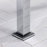 Monarch 37-Inch Ceramic Console Sink with Stainless Steel Legs (4-Inch, 3-Hole)