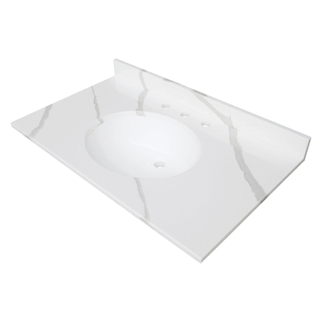 Norbiton 37-Inch Solid Surface Vanity Top