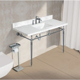 Ferrara 49-Inch Quartz Vanity Top (8" Faucet Drillings)
