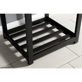 Kingston Commercial 25-Inch Stainless Steel Console Sink with Steel Base (8-Inch, 3-Hole)