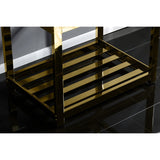 Kingston Commercial 31-Inch Stainless Steel Console Sink with Steel Base (8-Inch, 3-Hole)