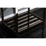 Kingston Commercial 31-Inch Stainless Steel Console Sink with Steel Base (8-Inch, 3-Hole)