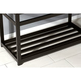 Kingston Commercial 49-Inch Stainless Steel Console Sink with Steel Base (8-Inch, 3-Hole)