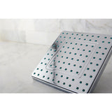 Claremont 8-Inch Square Raindrop ABS Shower Head