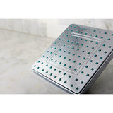 Claremont 8-Inch Square Raindrop ABS Shower Head