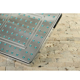 Claremont 8-Inch Square Raindrop ABS Shower Head with 15-3/4 Inch Shower Arm