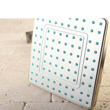 Claremont 8-Inch Square Raindrop ABS Shower Head with 15-3/4 Inch Shower Arm