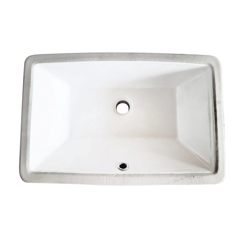 Chancellery 21-Inch Ceramic Rectangular Undermount Bathroom Sink