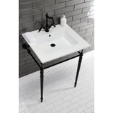 Continental 25-Inch Ceramic Vanity Sink Top (1 Hole)