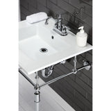 Continental 25-Inch Ceramic Vanity Sink Top (4" Faucet Drillings)