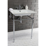 Continental 25-Inch Ceramic Vanity Sink Top (4" Faucet Drillings)