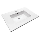 Continental 31-Inch Ceramic Vanity Sink Top (1 Hole)