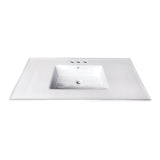 Continental 37-Inch Ceramic Vanity Sink Top