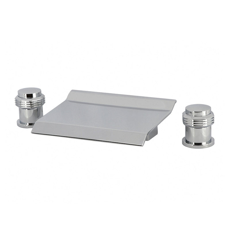 Milano Two-Handle 3-Hole Deck Mount Waterfall Roman Tub Faucet