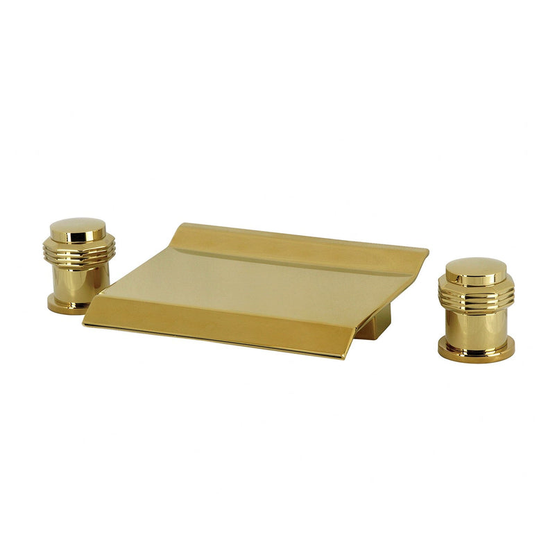 Milano Two-Handle 3-Hole Deck Mount Waterfall Roman Tub Faucet