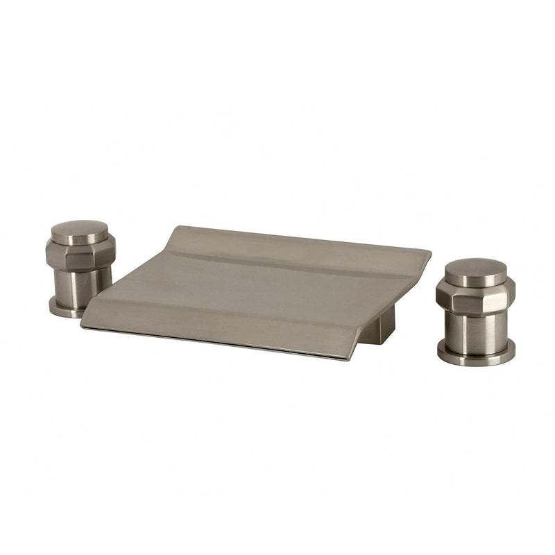 Milano Two-Handle 3-Hole Deck Mount Waterfall Roman Tub Faucet