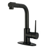 New York Single-Handle 1-Hole Deck Mount Pull-Out Sprayer Bar Faucet