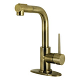 New York Single-Handle 1-Hole Deck Mount Pull-Out Sprayer Bar Faucet