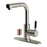 Kaiser Single-Handle 1-Hole Deck Mount Pull-Out Sprayer Kitchen Faucet
