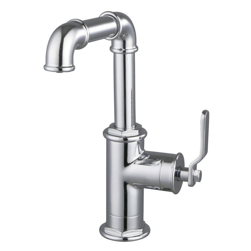 Whitaker One-Handle 1-Hole Bathroom Faucet with Push Pop-Up Drain