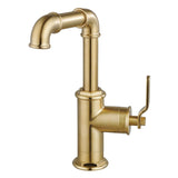 Whitaker One-Handle 1-Hole Bathroom Faucet with Push Pop-Up Drain